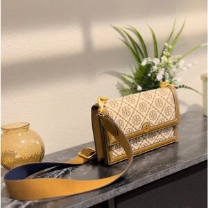 Brand New Tory Burch T Monogram Jacquard Purse